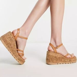 Madden Girl Tan Wedges